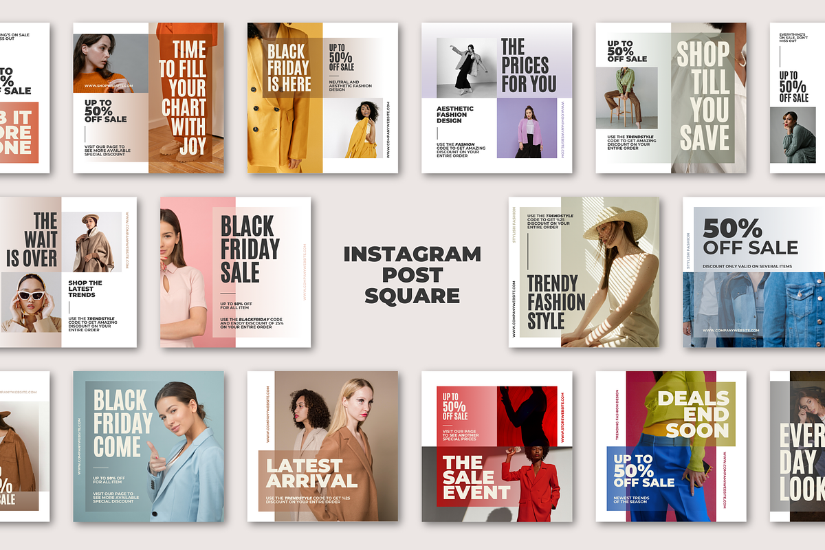 Modern Fashion Canva Instagram, a Social Media Template by xyGraphic (Photo 2 of 4)