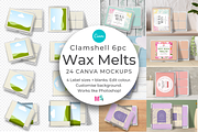 Wax Melts Canva Mockup Set - 6 piece, a Packaging Mockup by Mockup Scene (Thumbnail 1 of 16)