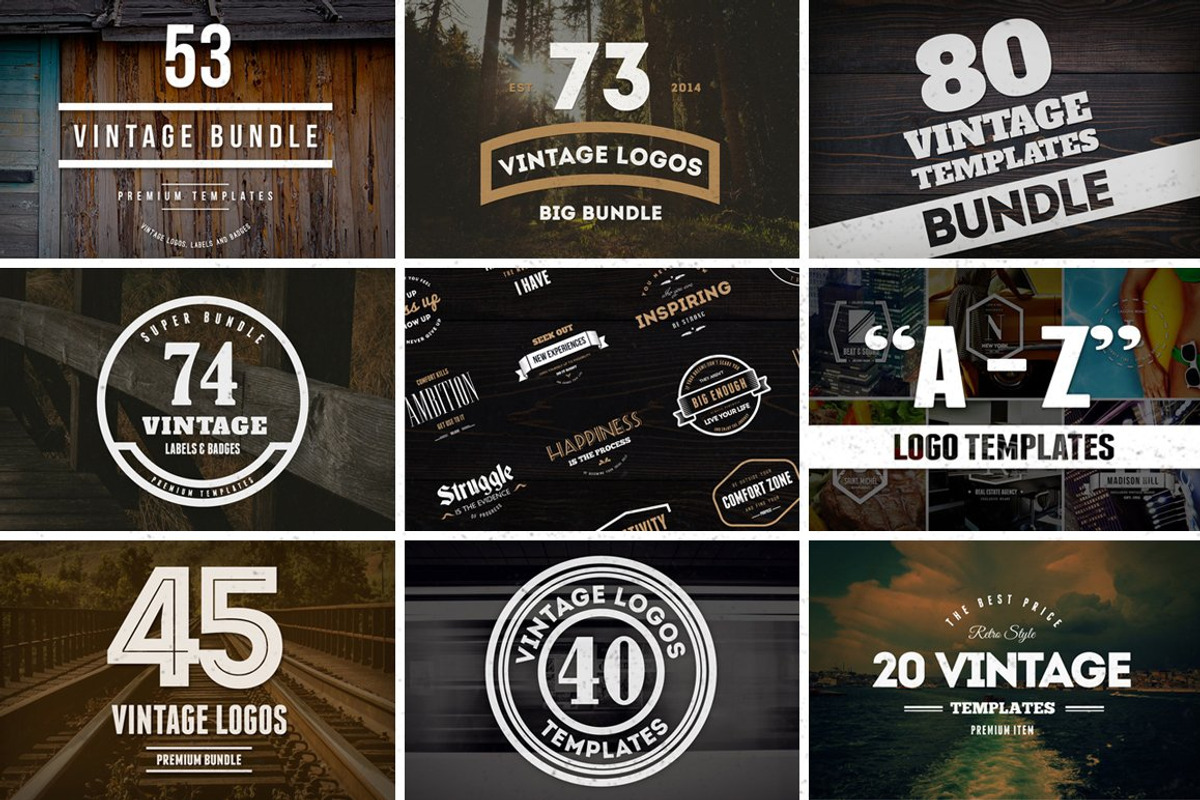 MEGA BUNDLE 1100 Logos & Badges, a Branding & Logo Template by Design District (Photo 6 of 75)