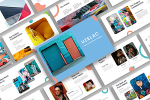 Uzelac-Pop Art PowerPoint Template, a Presentation Template by kreatifreya