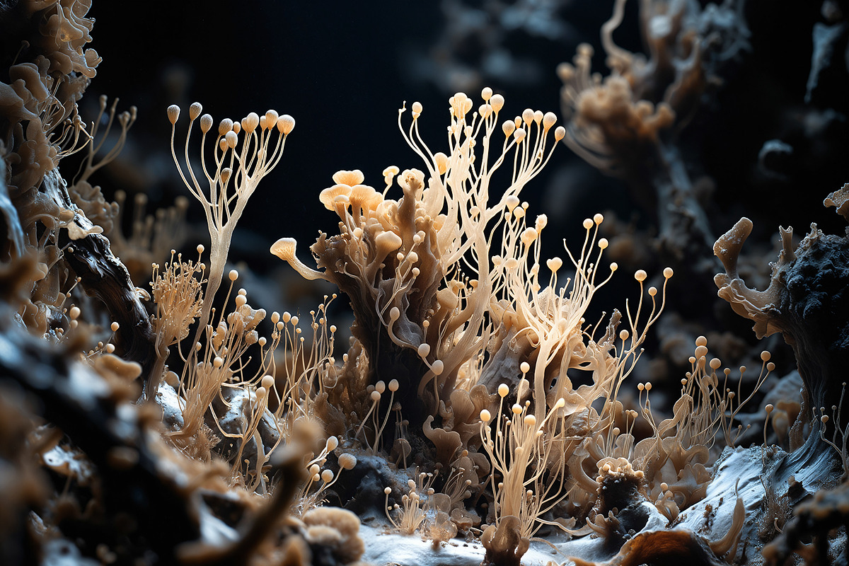 72 Microscopic Fungi Backgrounds, a Background Graphic by h.utomo (Photo 54 of 72)