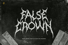 False Crown (Death metal font)