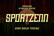 Sportzenn Bold Athletic Sport Font, a Slab Serif Font by Maulana Creative (Thumbnail 1 of 7)