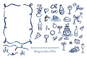 Hand Drawn Wedding Icons, a Decorative Illustration by Lavender And Sea (Thumbnail 1 of 3)