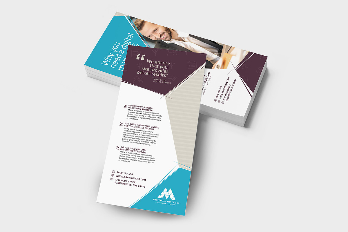 Digital Marketing DL Card, a Flyer Template by BrandPacks