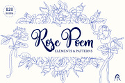 Roses & Bows Botanical Bundle, an Object Graphic by Rose Design (Thumbnail 1 of 11)