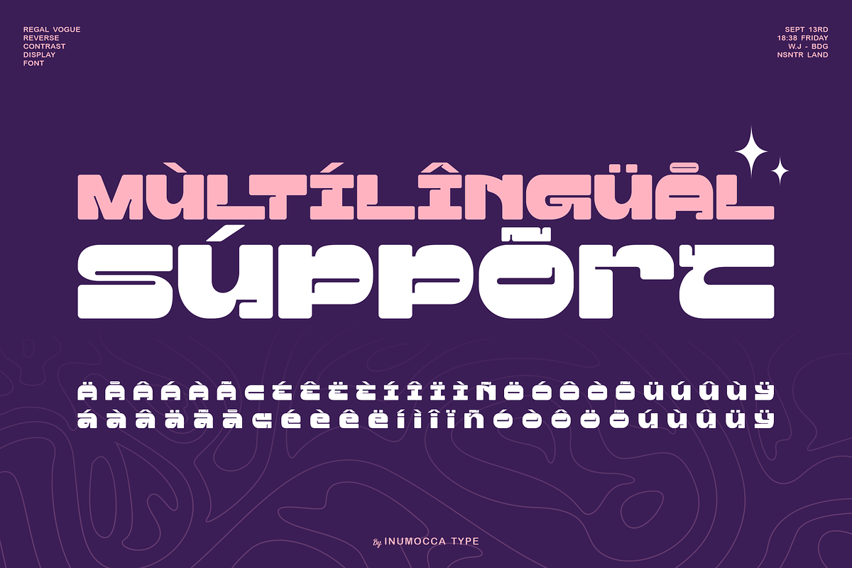 Regal Vogue, a Sans Serif Font by inumocca_type (Photo 9 of 10)