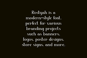 Rostyah - Elegant Serif Font, a Serif Font by Iqsiart Studio (Thumbnail 5 of 8)