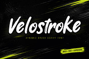 Velostroke – Brush Script Font, a Slab Serif Font by Wow Magic (Thumbnail 1 of 4)