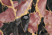 Black Marble Texture Patterns #2, a Texture Graphic by Happy Creators Co. (Thumbnail 3 of 7)