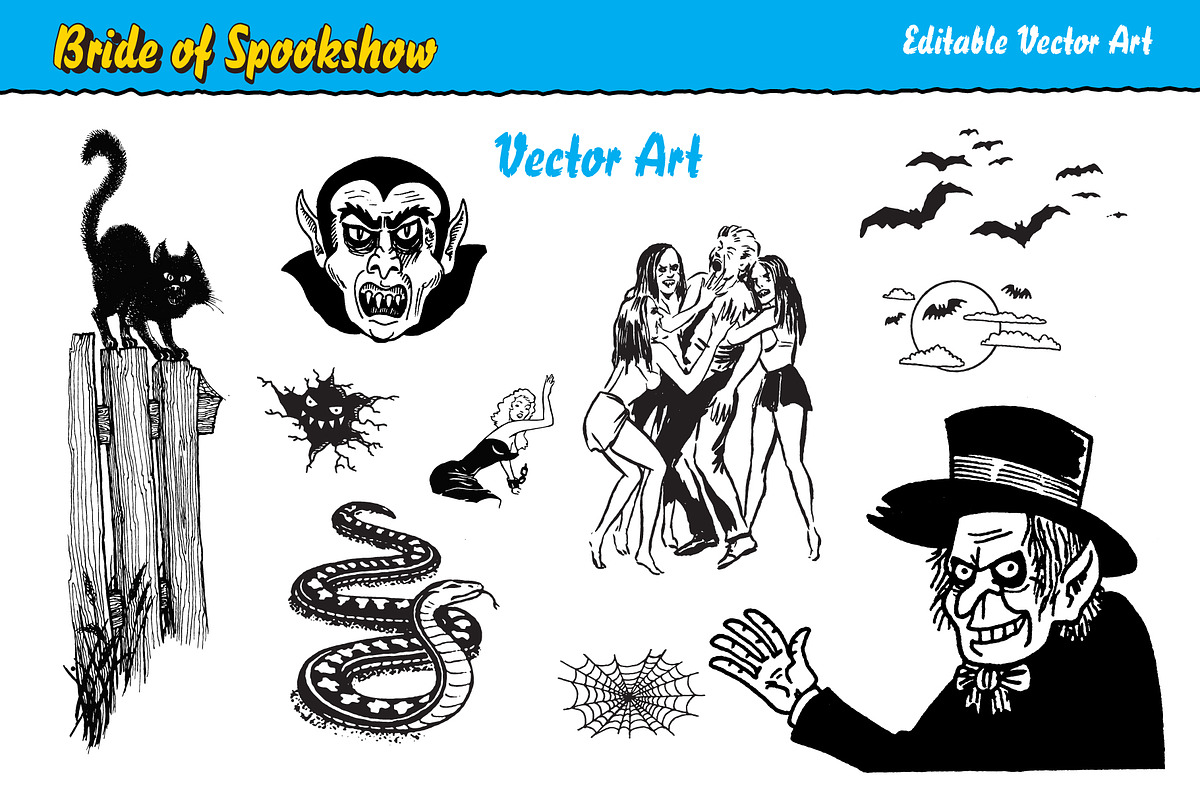 Bride of Spook Show Collection, a Handwritten Font by Paper Moon Graphic Supply (Photo 20 of 25)
