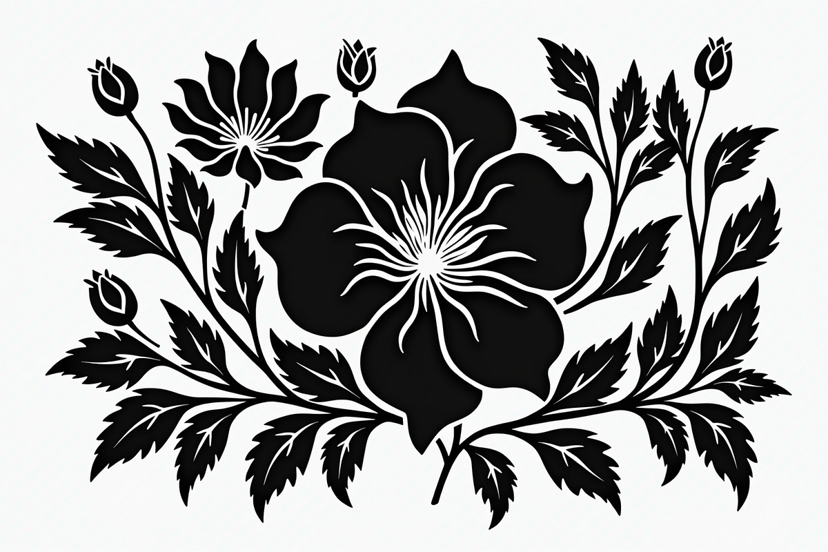 Floral Pattern Laser Cut Design Bund, an Object Graphic by Designs_River (Photo 2 of 10)
