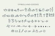 Belle Helene a Script & Symbols Font, a Script Font by Studio Indigo (Thumbnail 7 of 9)