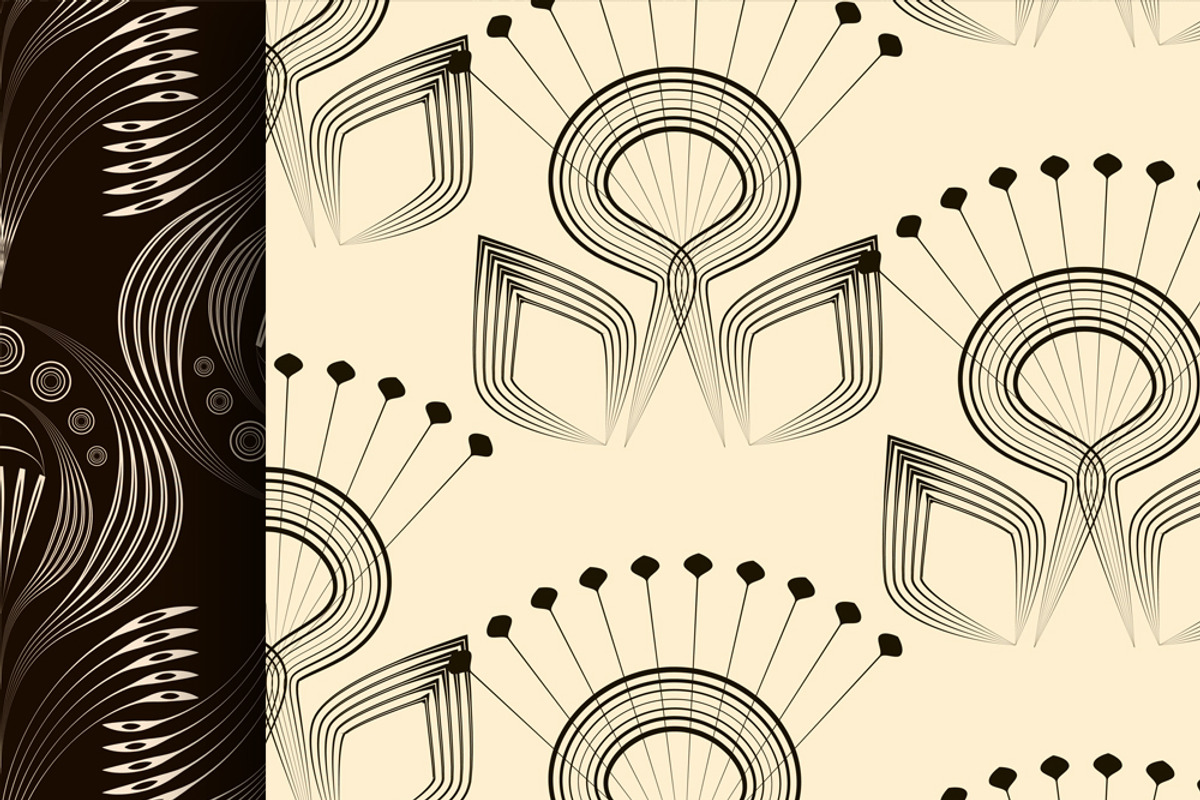 Patterns modern backgrounds Art Deco, a Pattern Graphic by Futurel (Photo 3 of 5)