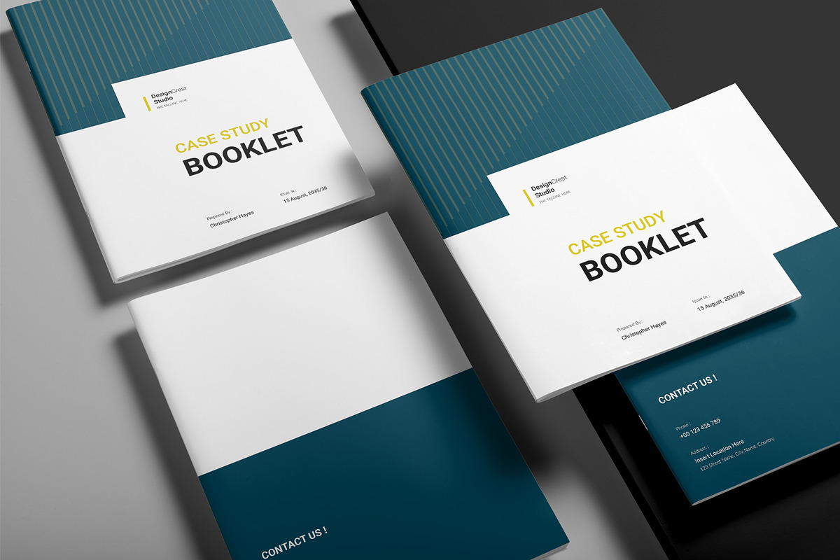 Case Study Booklet Template, a Brochure Template by DesignCrest (Photo 10 of 12)