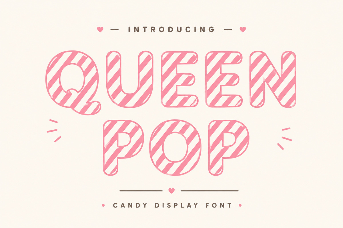 Queen Pop, a Sans Serif Font by Limited.studio (Photo 1 of 5)