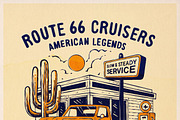 Classic Garage Vintage Illustrations, a Transportation Illustration by Bromz Studio (Thumbnail 3 of 6)