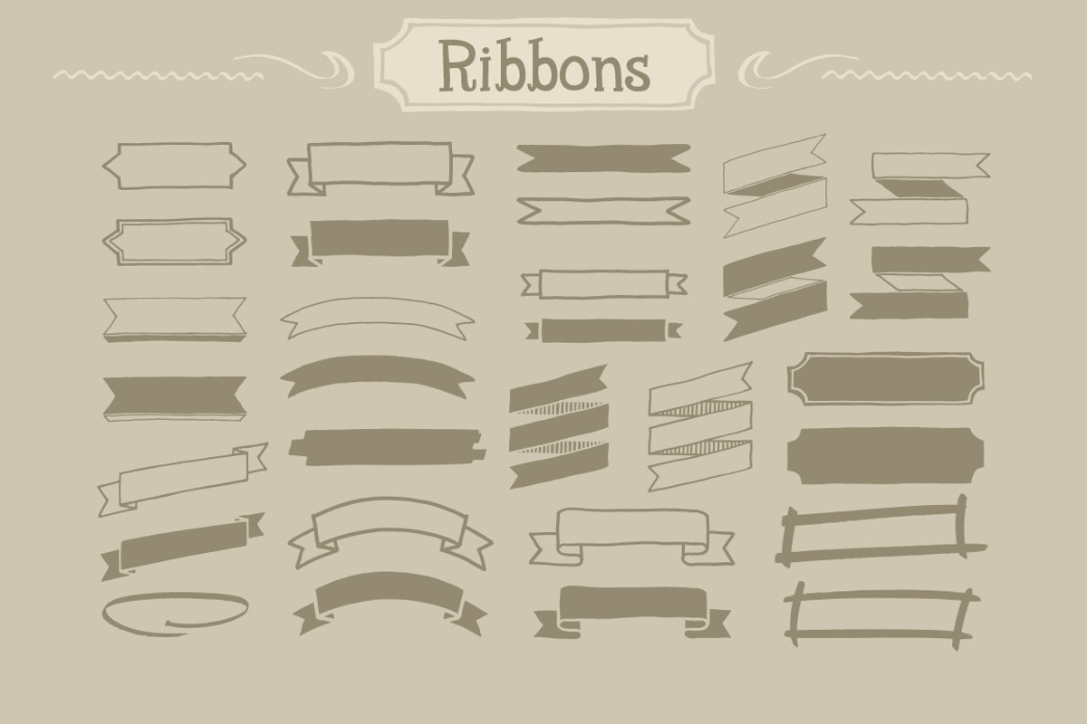120 Handwritten Decorative Shapes 01 preview 2