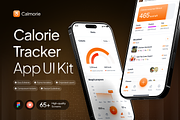 Calmorie Calorie Tracker App UI Kit, an UI Kit Template by Rafiq | YDN (Thumbnail 1 of 6)