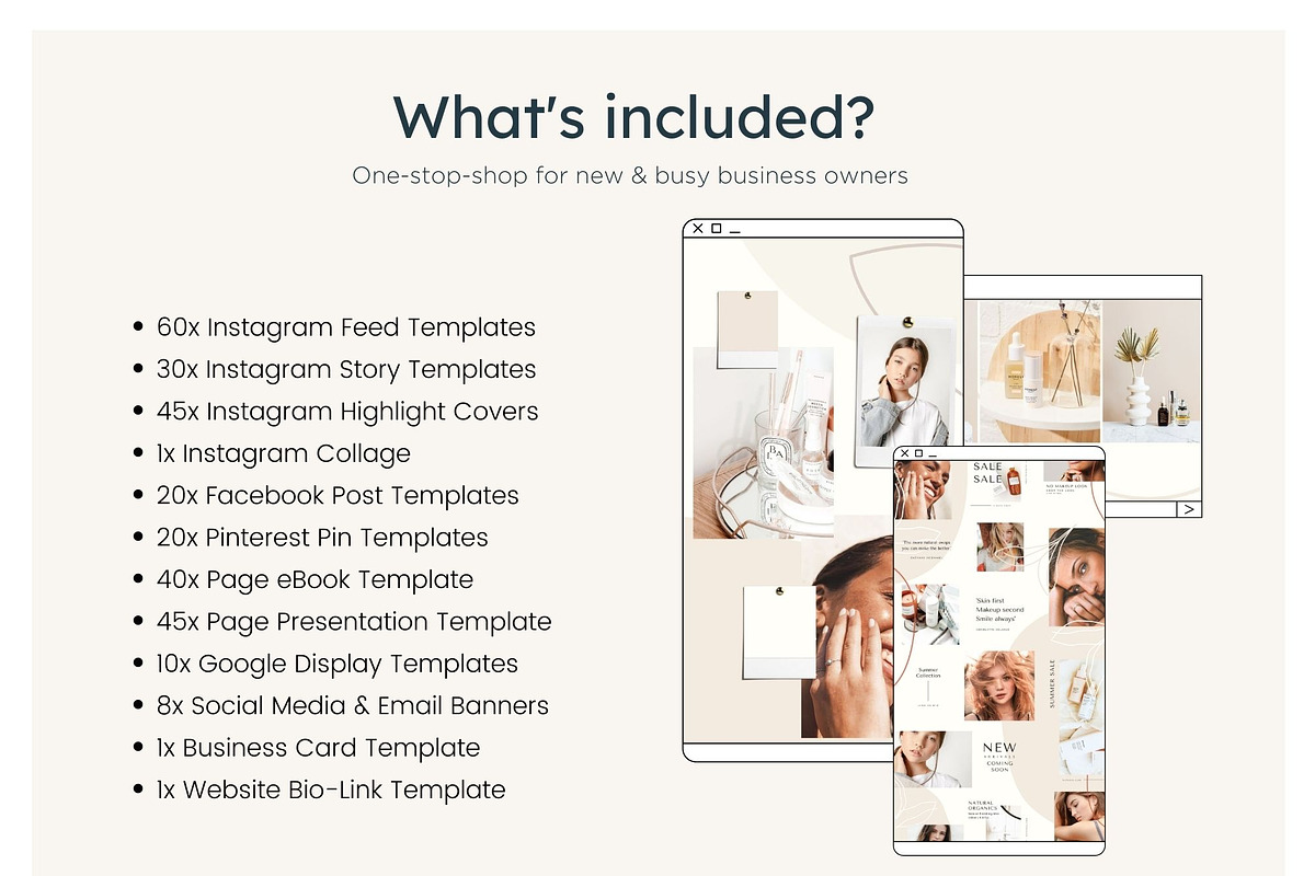 Natural Marketing Mega Bundle, a Social Media Template by Cultive Creative (Photo 2 of 11)