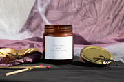 Halloween Candle Mockup Label fall, an Advertising Mockup by PawMockups (Thumbnail 2 of 10)