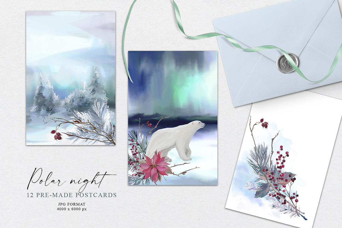 Polar night - winter collection, a Seasonal Illustration by Vasmila (Photo 2 of 17)