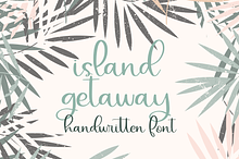 Island Getaway, Cute Script Font