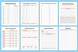 Editable Working From Home Planner