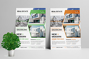Real Estate Flyer Minimal Style, a Flyer Template by Vectorzone (Thumbnail 1 of 3)