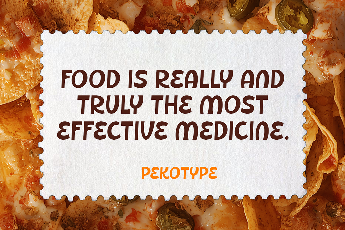 Peanut Waffle - Food Display Font, a Sans Serif Font by Pekotype (Photo 9 of 15)