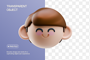 3D People Head Illustration, an Object Graphic by Illustrava (Thumbnail 4 of 7)