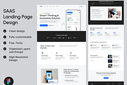 SAAS Banking Landing Page Design, a Landing Page Template by UiDex (Thumbnail 1 of 4)
