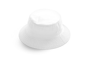 White Summer Bucket Hat 3D Model