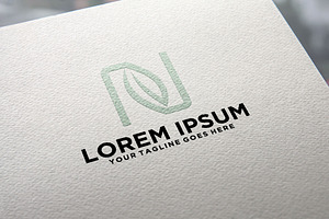 Natural leaf letter N logo, a Branding & Logo Template by REDVY CREATIVE