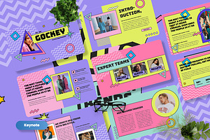Gockey - 90s Trends Keynote, a Presentation Template by Dhabee