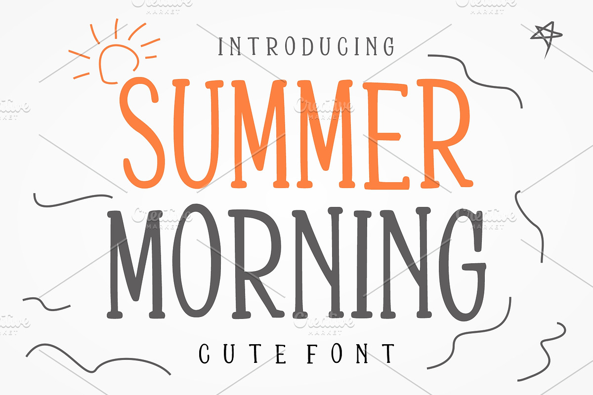 SUMMER MORNING, a Handwritten Font by Fourteen Letter (Photo 1 of 10)