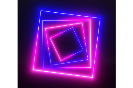 Futuristic neon portal, square light, a Light 3D Model by Marozhkastudio