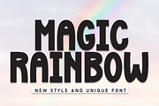 Magic Rainbow | Script Font, a Script Font by Scratchones (Thumbnail 1 of 8)
