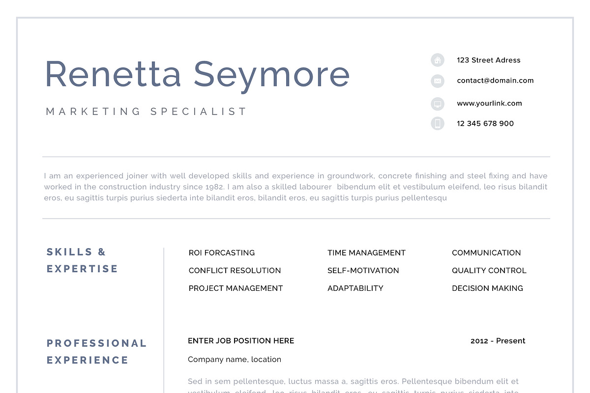 Resume Template 1 | Geneva, a Resume Template by Resume Angels (Photo 3 of 6)