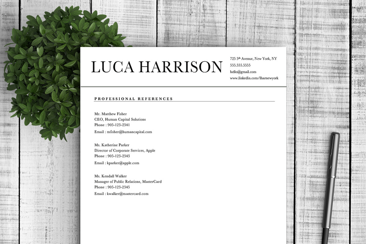 Professional Resume Template, a Resume Template by Resume Template Shoppe (Photo 5 of 5)