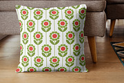 Red,White & Green Decorative Pattern, a Pattern Graphic by Pattern Whimsy (Thumbnail 8 of 9)