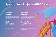 3D Play Area Icon Set, an Object 3D Model by Flat Icons (Thumbnail 4 of 8)