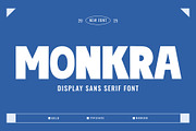 Monkra, a Sans Serif Font by Studio Moara (Thumbnail 1 of 5)