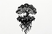 Elegant dream tree silhouette design, a Healthcare Illustration by Amazin_art (Thumbnail 36 of 43)
