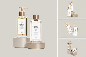 Cosmetic Bottle Mockup, a Merchandise Mockup by Twins_studio926