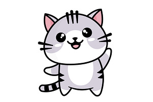 Cute vector cat