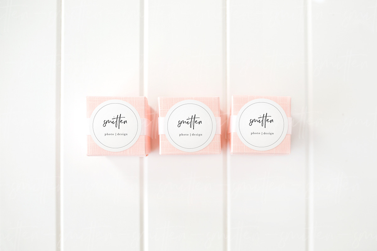 Square & Circle Label Mockup, a Product Mockup by Smitten Photo & Design (Photo 1 of 4)