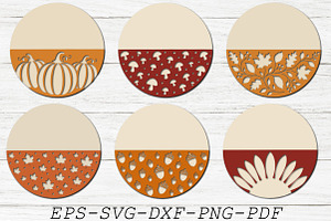 Autumn Door Hanger SVG, Fall Door
