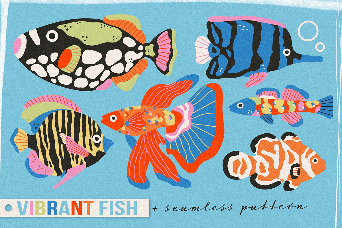 Vibrant fish, an Animal Illustration by Twisted Tail (Photo 1 of 3)