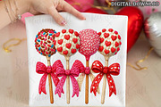 Faux Crochet Valentines Lollipop Png, an Illustration by OK Design (Thumbnail 2 of 6)